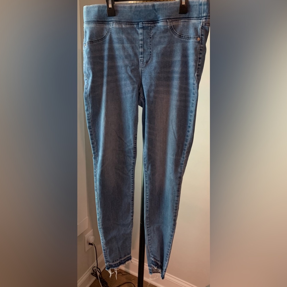 Old Navy Rockstar Jeggings Worn Wash 12 Long Tall J2